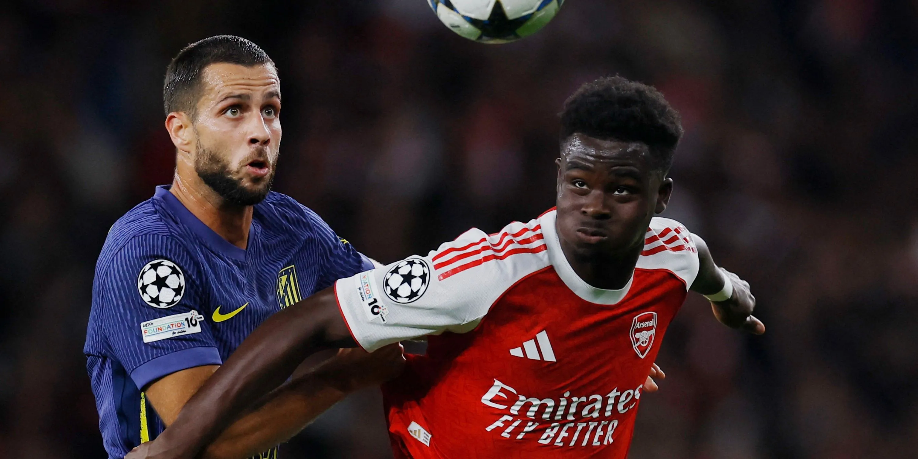 Bukayo Saka trong màu áo Arsenal